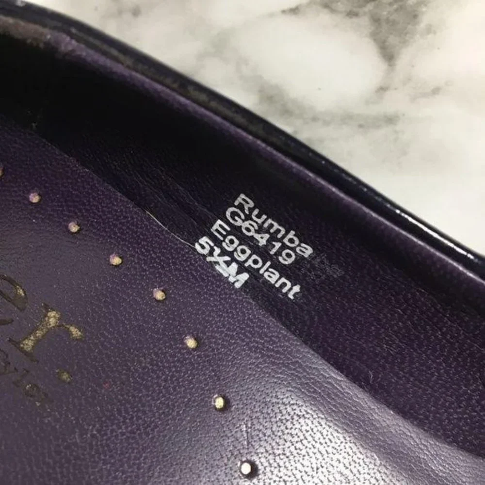 Tyler by Richard Tyler Purple Peep Toe Heels 5.5